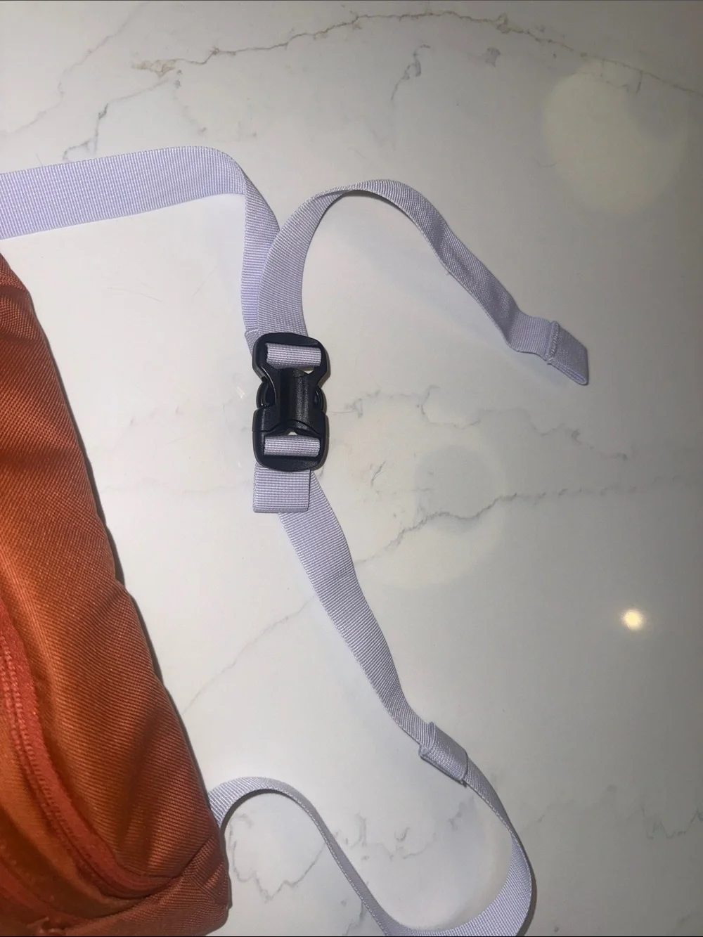 Burton Rust Orange Belt Bag with Light Strap